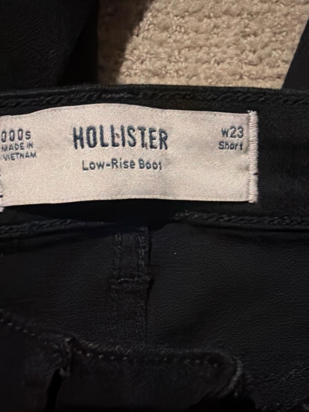 Hollister Women's Low-Rise Black Boot Cut Jeans